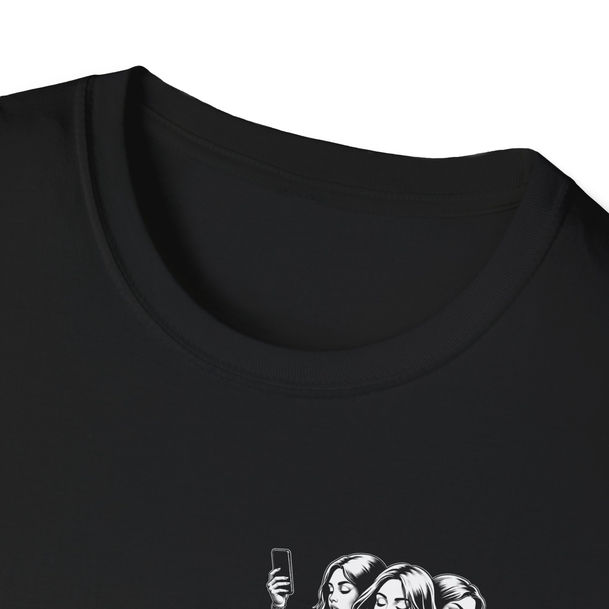 Coffee Brain T-Shirt — Cute Blue Coffee Cup Illustration with 'Coffee & Creativity' Vibe - Image 3