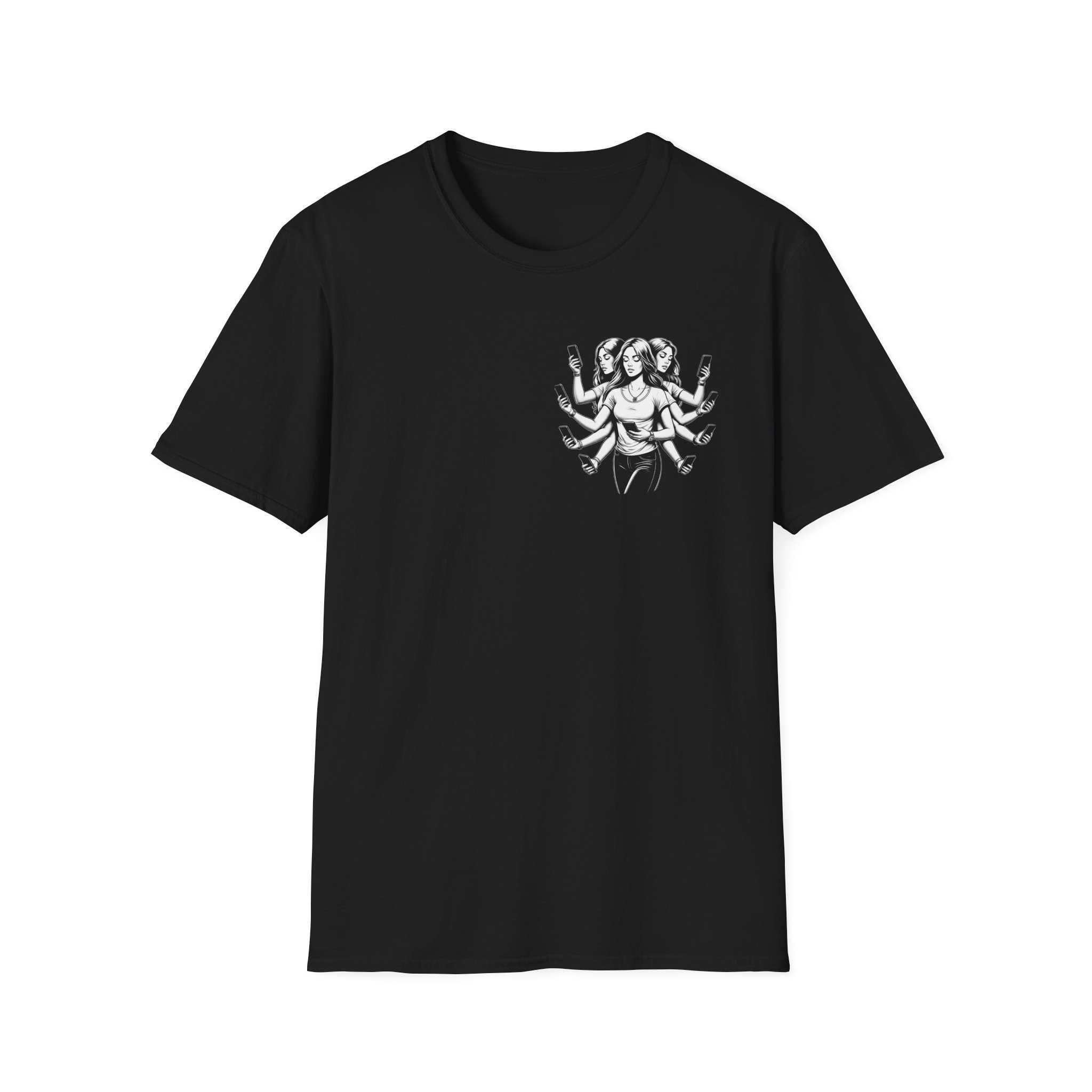 Coffee Brain T-Shirt — Cute Blue Coffee Cup Illustration with 'Coffee & Creativity' Vibe